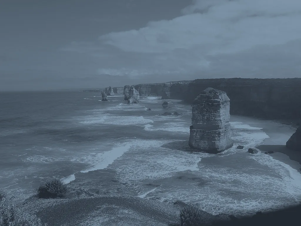Sea stacks on a northern coast