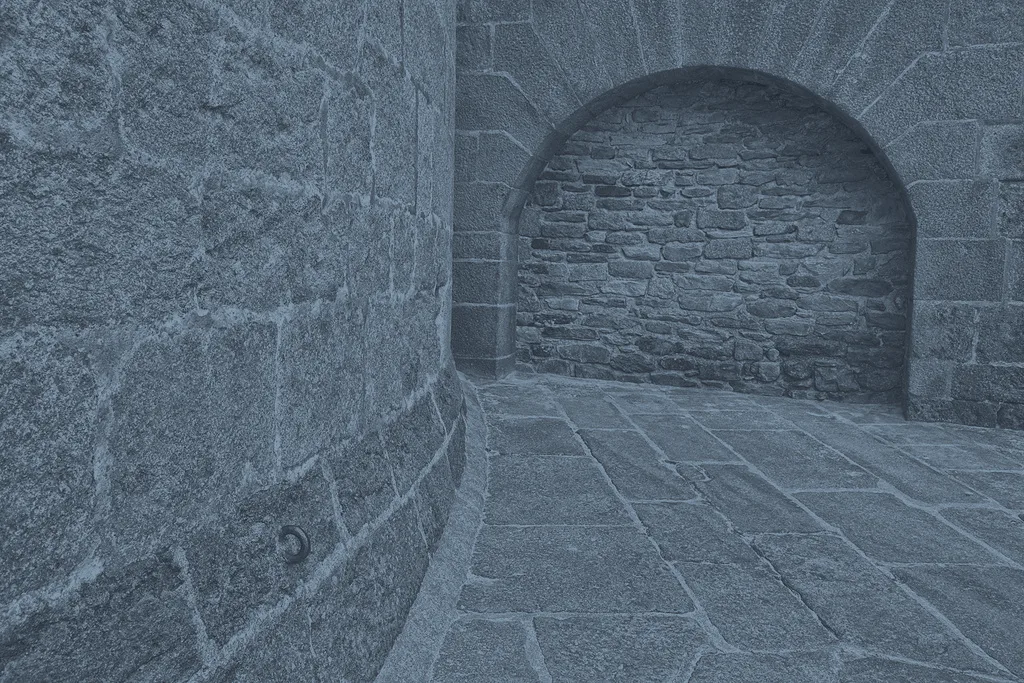 Stone wall and arch